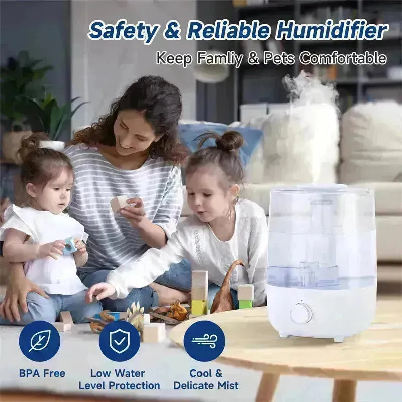 4L Humidificateur mécanique Protection de niveau d'eau bas BPA gratuit