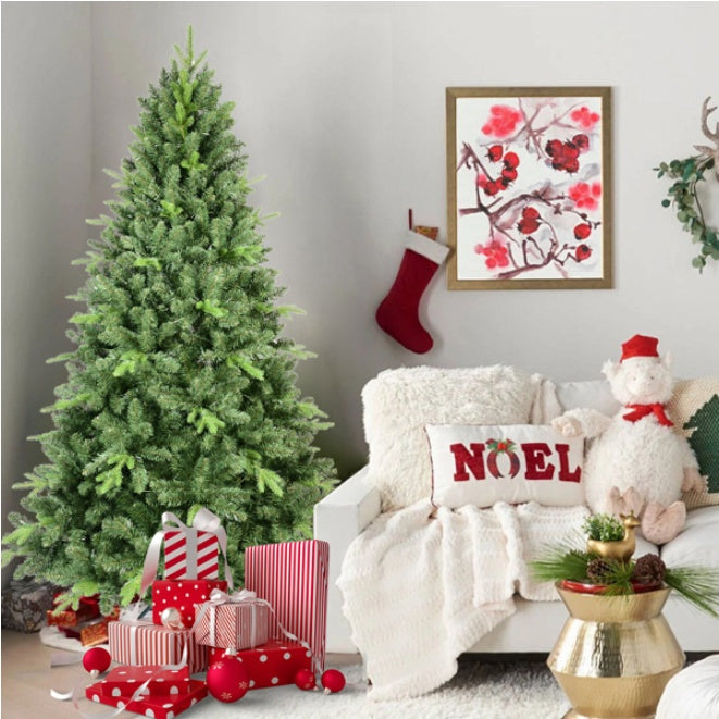 Artificial 6ft Green Christmas Tree With 1339PVC Hard Needle Mixed Branch Tips EX-STOCK Canada
