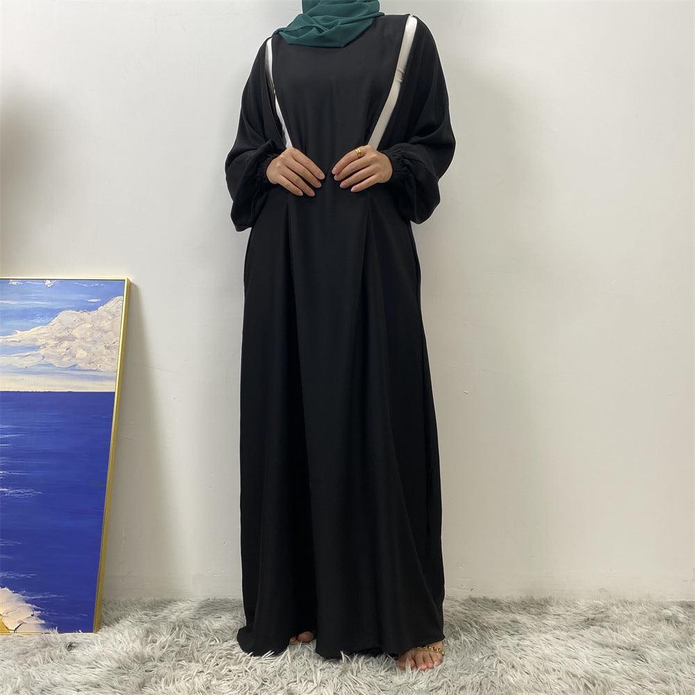 Abbigliamento da infermiera alla moda Muslim Vestito a maniche lunghe a taglio slim - EX-STOCK Canada