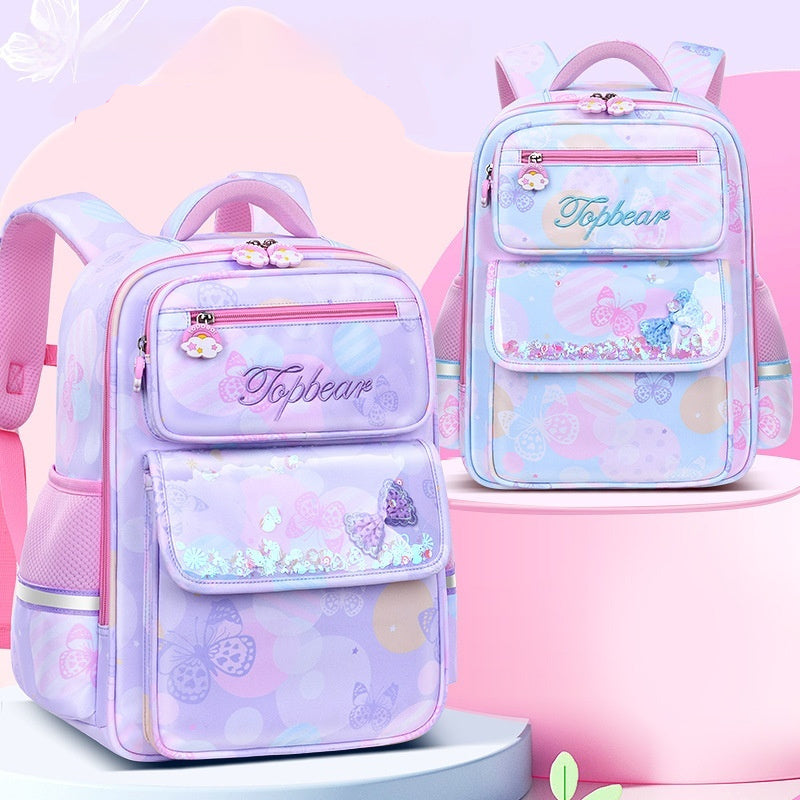 Cute Cartoon Large Capacity Spine Protection Children's Load Reducing Schoolbags EX-STOCK