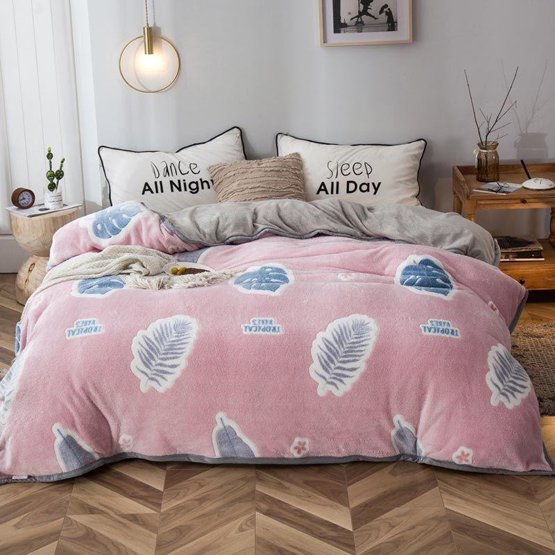 Plush Thick Snowflake Duvet Cover Single Piece Flannel EX-STOCK Canada