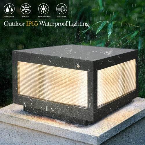 Solar Wall Light With Dimmable LEDs Landscape Pathway Light - EX-STOCK Canada