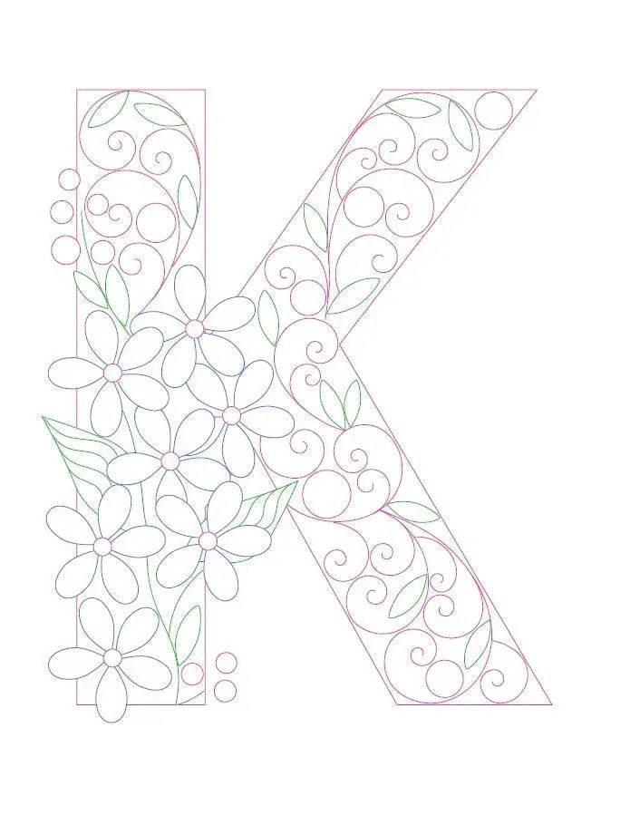 Paper Filigree Painting Kit - Letters - EX-STOCK Canada