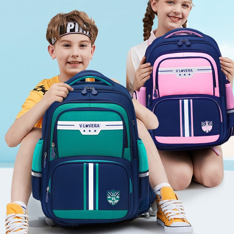 New Primary School Student Schoolbag 1-3-6 Grade Backpack Interlayer Waterproof Large Capacity Boys And Girls EX-STOCK