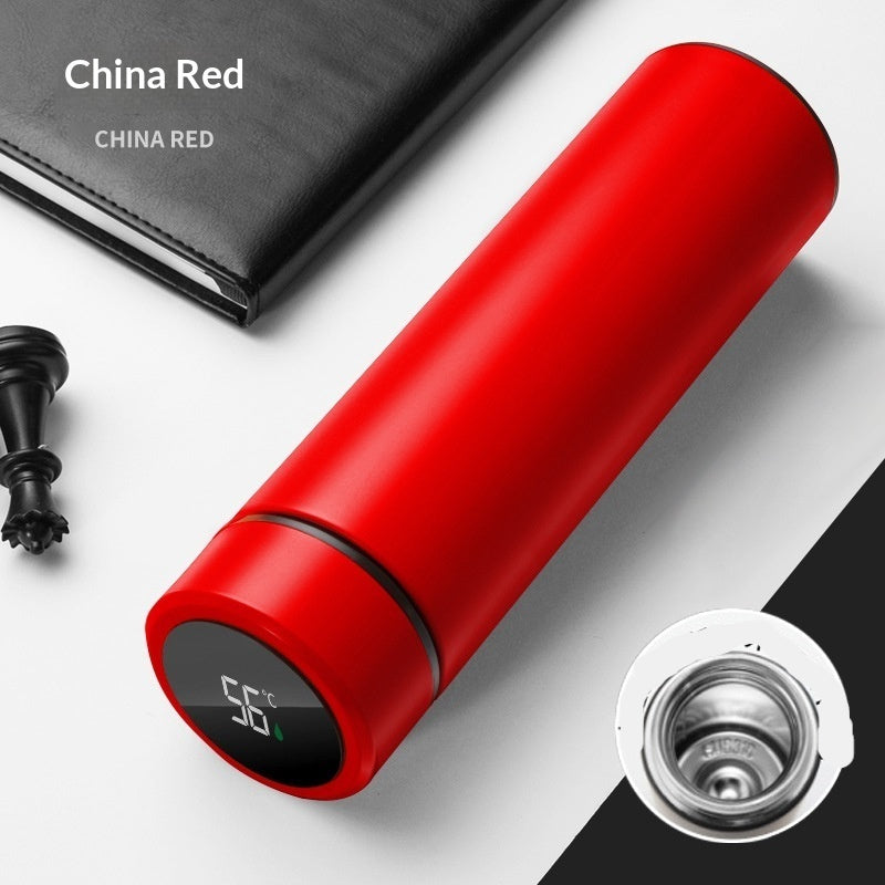 316 Stainless Steel Smart Insulated Water Bottle With Tea-Drink Separation For Men And Women