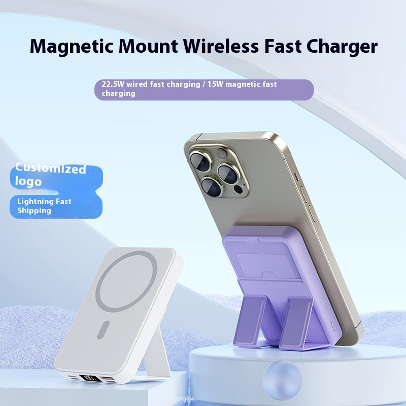 Magnetic Wireless Power Bank With Bracket EX-STOCK Canada