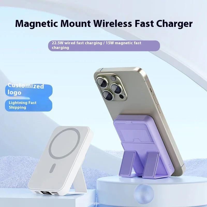 Power Bank Wireless Magnetico con SupportoEX-STOCK Canada