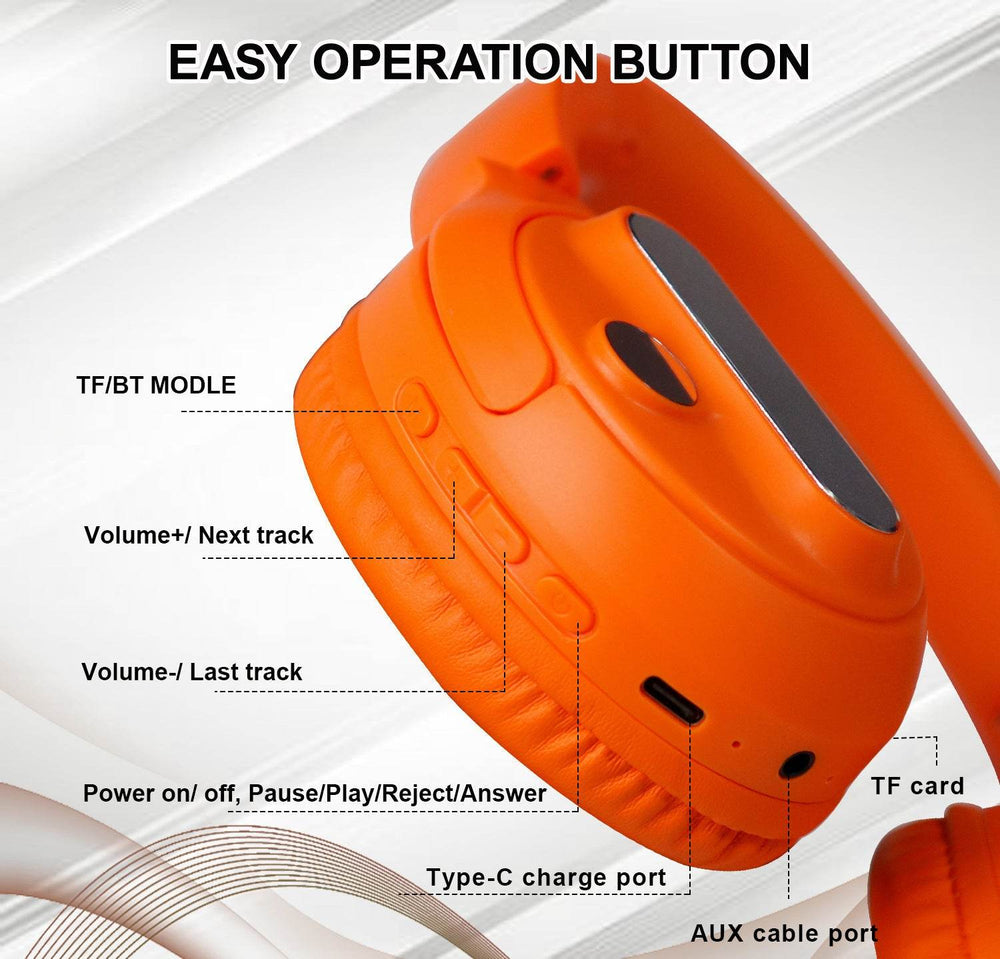 Wearable Long Endurance Foldable Wireless Bluetooth Earphones - EX-STOCK Canada