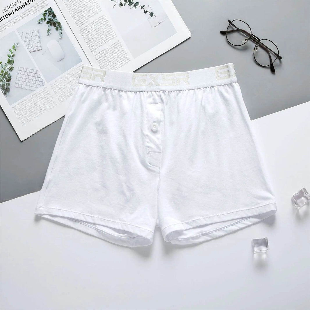 Men's Home Low Waist Pure Cotton Boxer short Breathable Underwear - EX-STOCK Canada