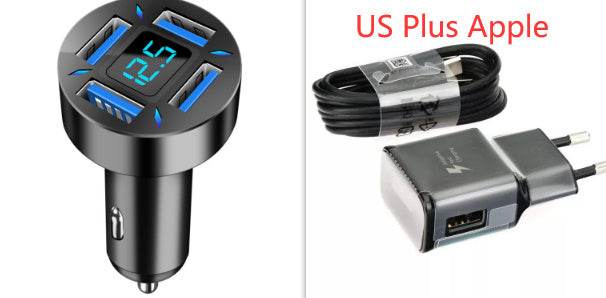 Four-port Car Charger 4USB Car Charger EX-STOCK Canada