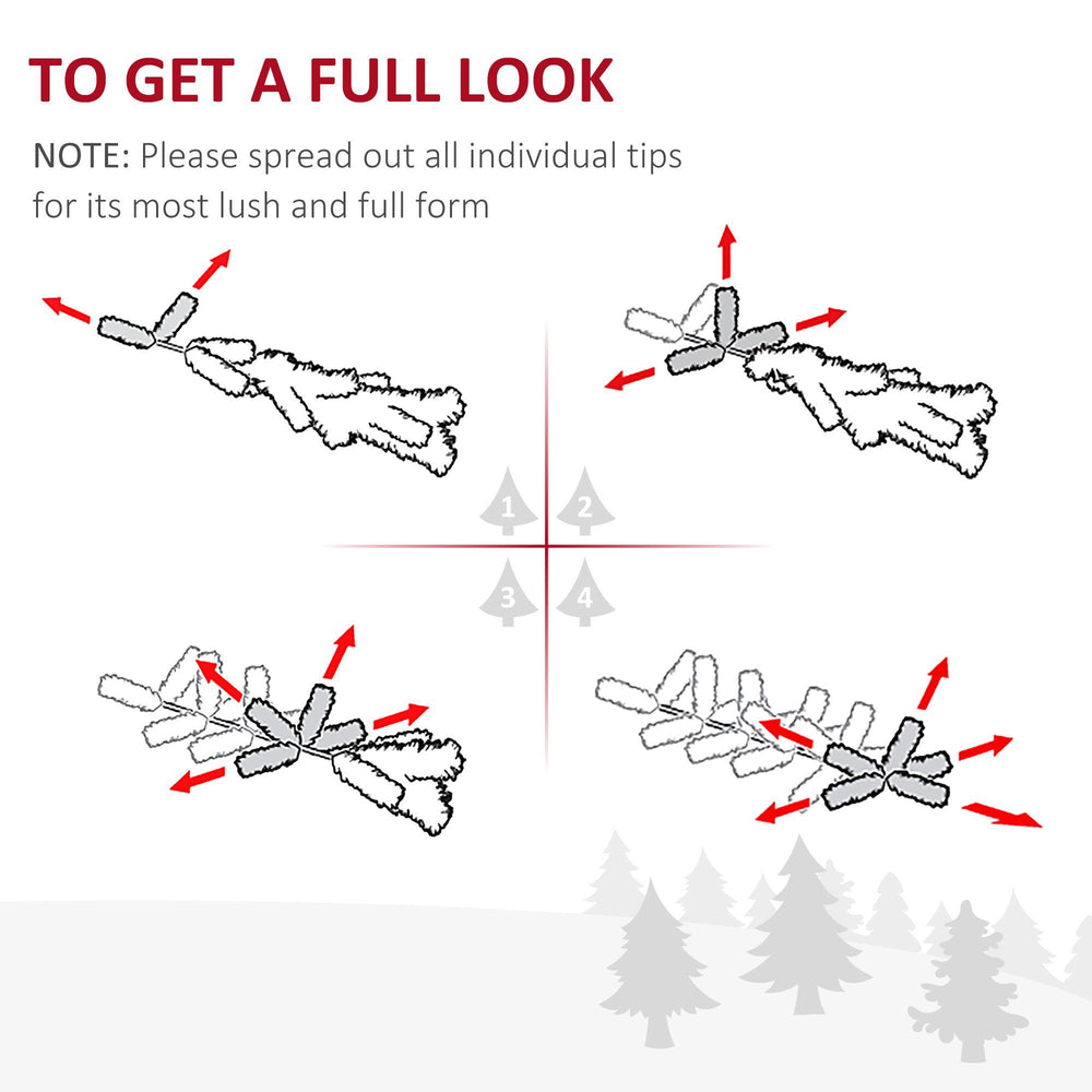 7' PVC Slim Pencil Artificial Christmas Tree 390 Branch Tips EX-STOCK Canada