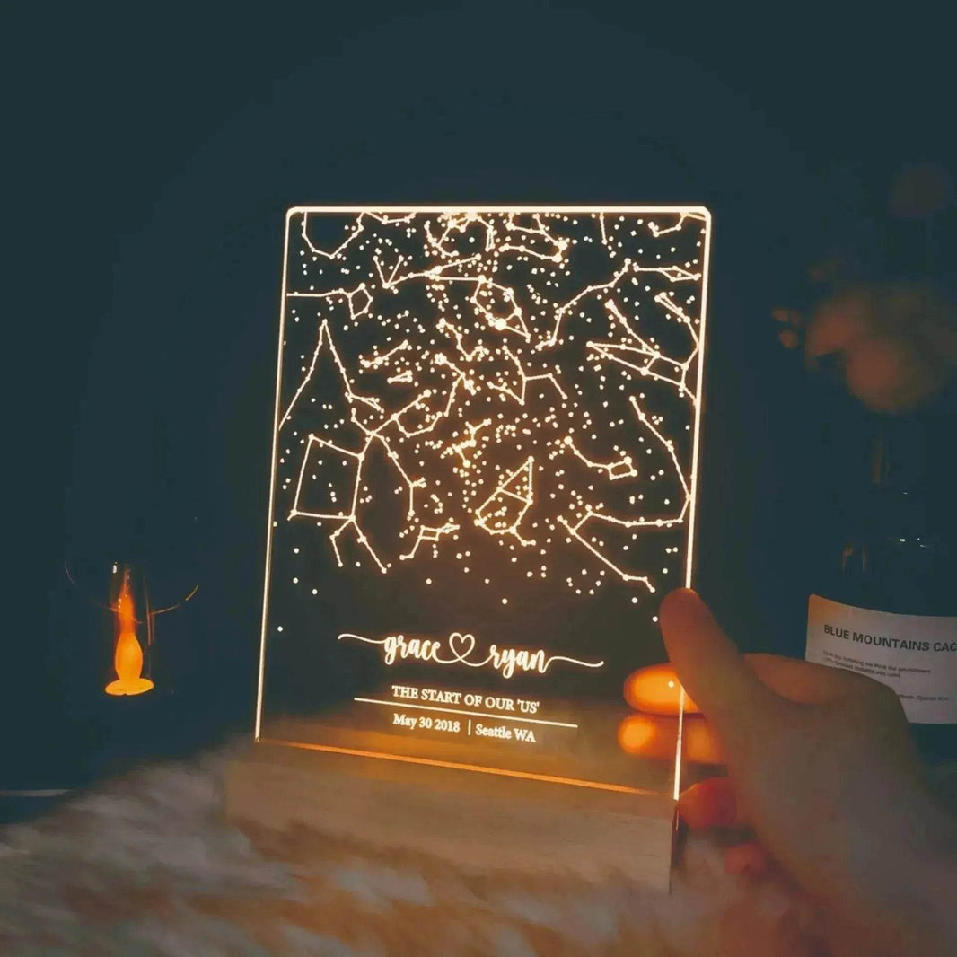 Premium Personalized Night Light Gift For Birthday - EX-STOCK Canada