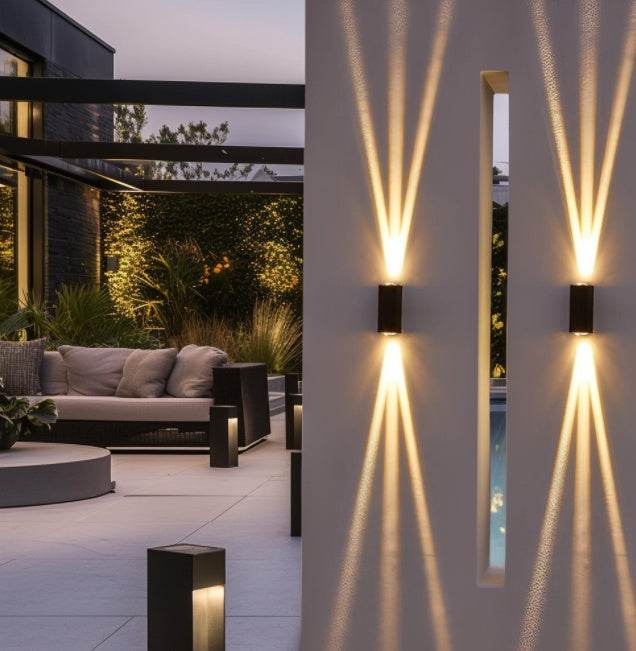 Indoor and Outdoor Garden Poolside Beam Light wall light fixture - EX-STOCK Canada