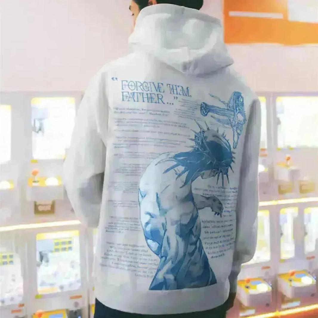 Sweat à sweat à sweat surdimensionné surdimensionné pour hommes Hip Pop Streetwear