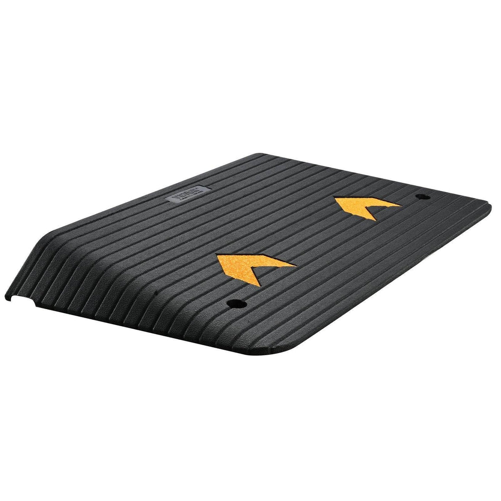 Upgraded Rubber Threshold Ramp, 3.5 Rise Door Ramp With 1 Channel, Natural Rubber Car Ramp With Non-Slip Textured Surface, 33069 Lbs Load Capacity Curb Ramp For Wheelchair And Scooter - EX-STOCK Canada