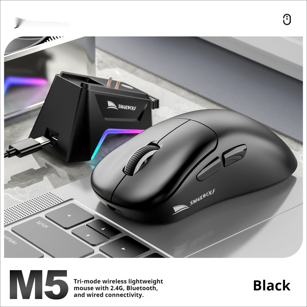 Smailwolf M5 Tri-Mode Wireless Mouse with Charging Dock