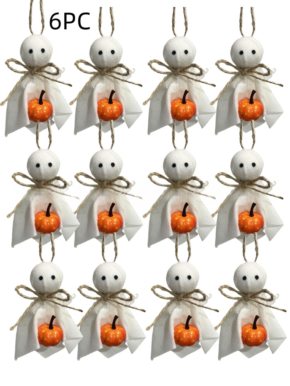 Halloween hanging decoration with ghost pumpkin and wooden bead pendant styles – product view 16