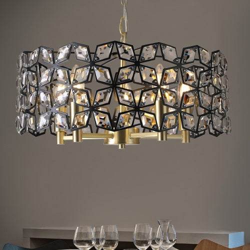 Modern Crystal Chandelier, Suitable For Living Room Round Crystal Lamp Luxury Home Decoration Lamps - EX-STOCK Canada