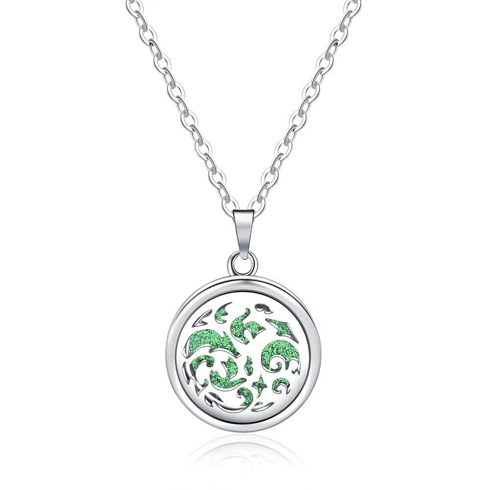 Collier Boîte à Parfum Ronde Creuse Ouverte - EX-STOCK Canada