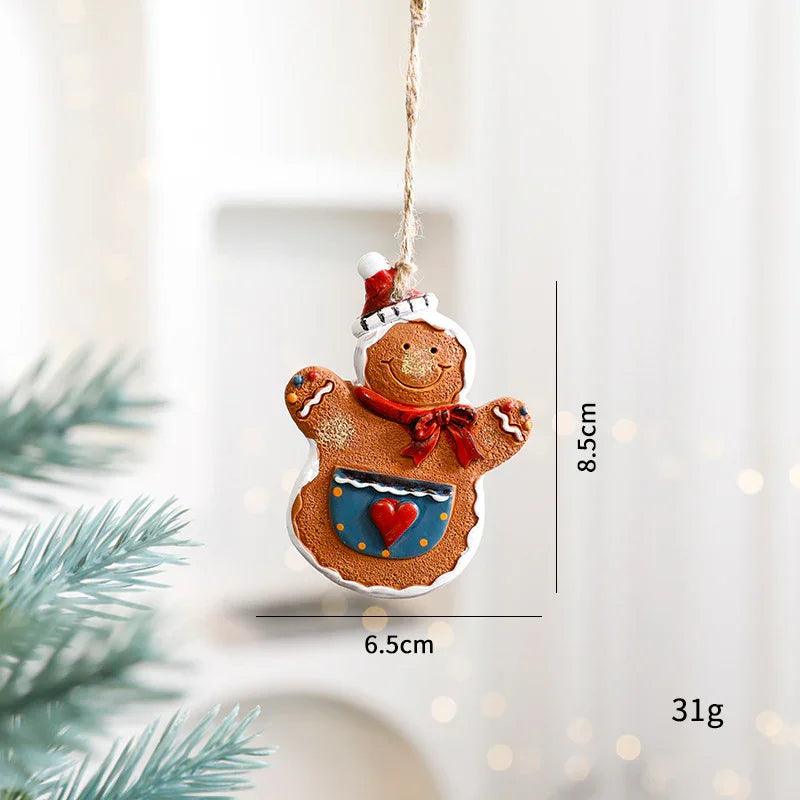 Décorations de Noël Vieux Bonhomme de Neige Bonhomme en Pain d'Épice Petit PendentifEX-STOCK Canada