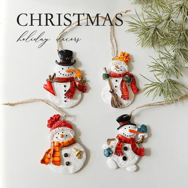 Décorations de Noël Vieux Bonhomme de Neige Bonhomme en Pain d'Épice Petit PendentifEX-STOCK Canada