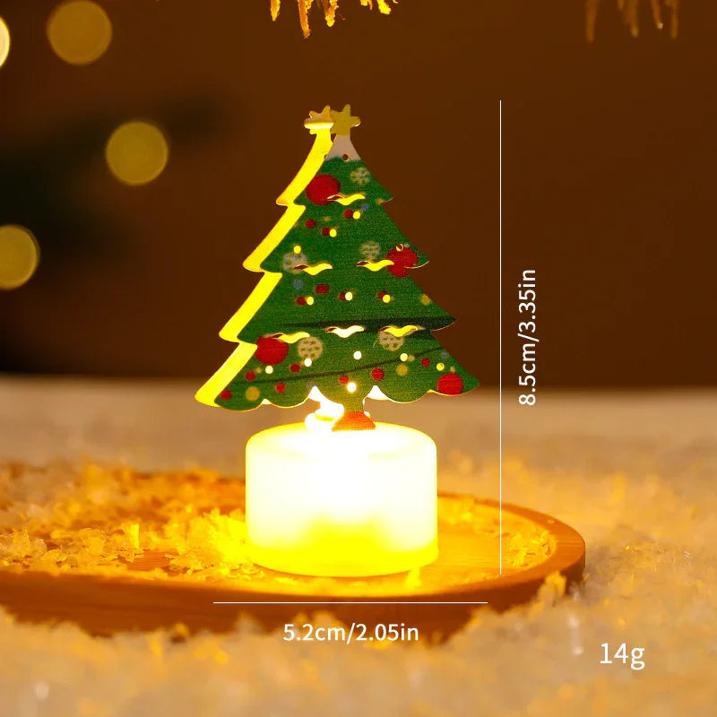 LED Electronic Candle Lights Christmas Trees Santa Claus Snowmen Creative Candles Small Night Lights Home Decorative Ornaments EX-STOCK Canada