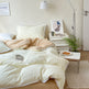 Solid Color Four Piece Lace Edge Duvet Cover EX-STOCK Canada