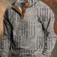 Half button Sweatshirt Men's Winter 3d Digital Printing Pullover Crew neck - EX-STOCK Canada