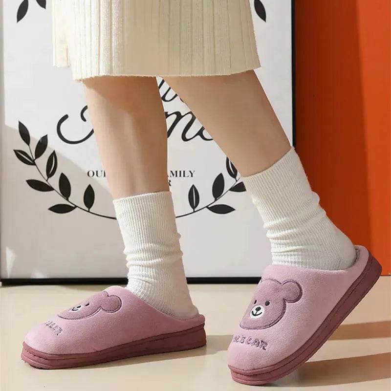 Cotton Slippers For Women In Autumn And Winter, Thick Soled And Warm At Home, Dormitory Slippers For Men - EX-STOCK Canada