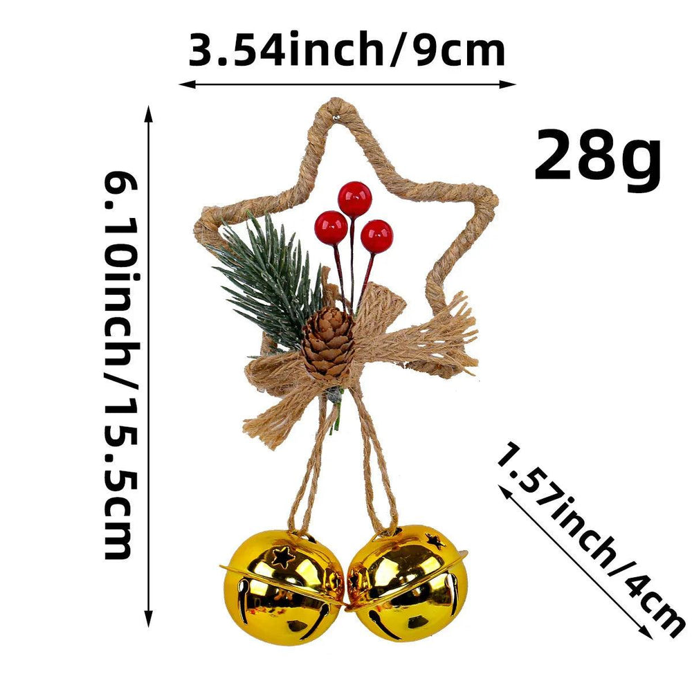 Ciondolo Accessori Campanella Stella di Natale a Cinque PunteEX-STOCK Canada