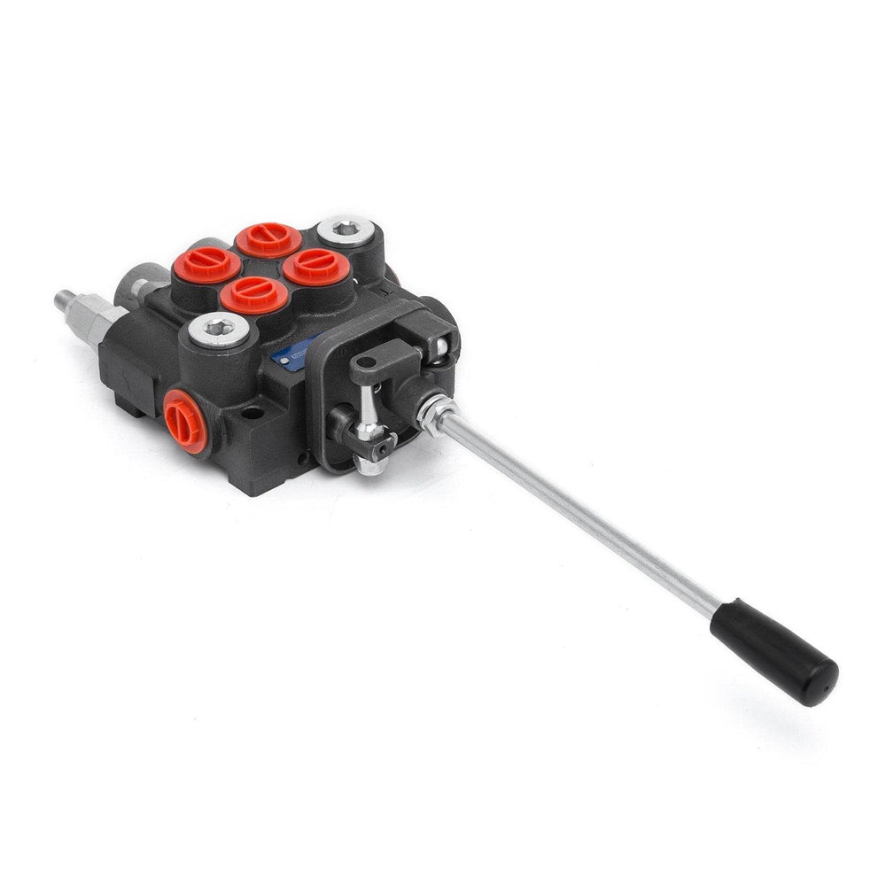 Hydraulic Valve 2 Spool Hydraulic Joystick Control Valve 11gpm Hydraulic Directional Control Valve Double Acting For Tractors Loaders Tanks - EX-STOCK Canada