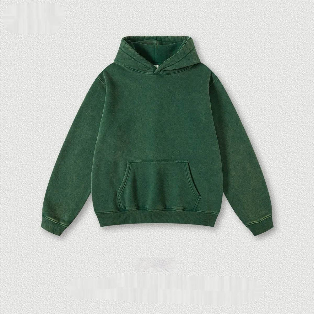 Men's Fashion Retro Velvet Hoodie Sweatshirt Pullover top - EX-STOCK Canada