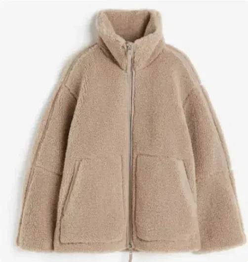 New Fashion Loose Anti-cashmere Hooded Zipper Huge Fleece Winter Jacket - EX-STOCK Canada