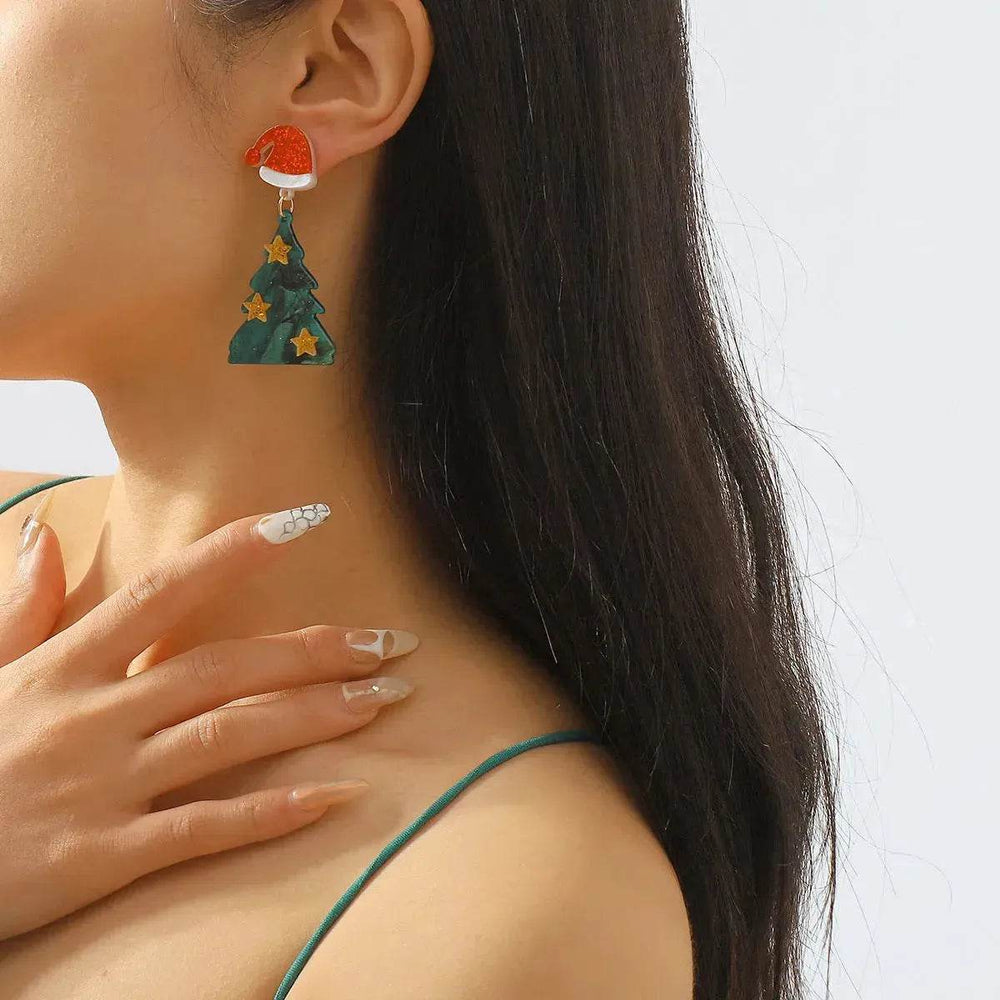 Creative Niche Fashion Temperament Trendy Festive Acrylic Earrings - EX-STOCK Canada