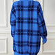 Deer Plush V-neck Long Sleeve Plaid Winter Jumper Mini dress - EX-STOCK Canada