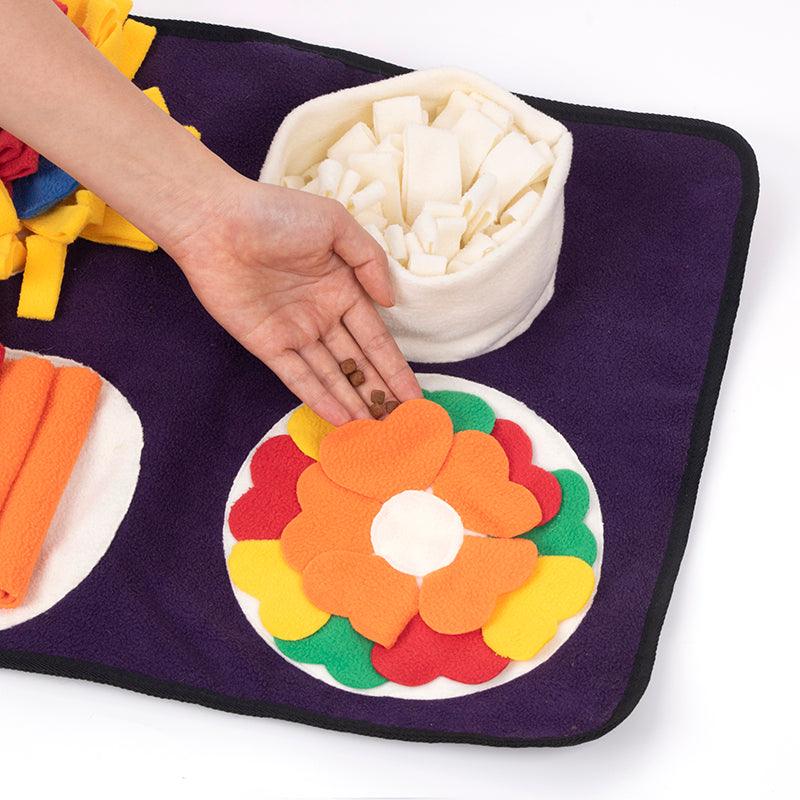 Tappetino interattivo per cani Italian Feast Snuffle Mat, incoraggia le abilità naturali di ricerca del cibo, resistente e lavabile in lavatrice, adatto per cani grandi, medi e piccoli