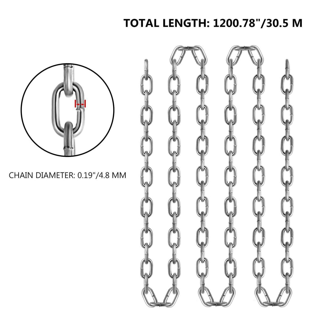 Grade 30 Chain 3 16 Inch By 100Ft Length Grade 30 Proof Coil Chain Zinc Plated Grade 30 Chain For Towing Logging Agriculture And Guard Rails - EX-STOCK Canada
