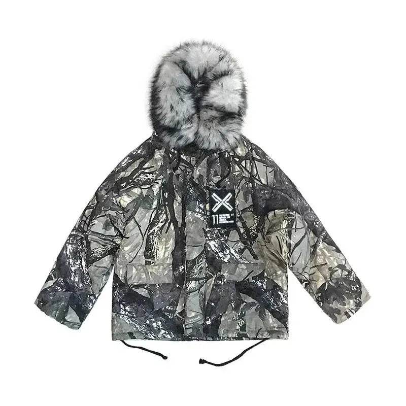 New Trendy Fashion Huge Fur Collar Winter Coat Jacket Unisex - EX-STOCK Canada