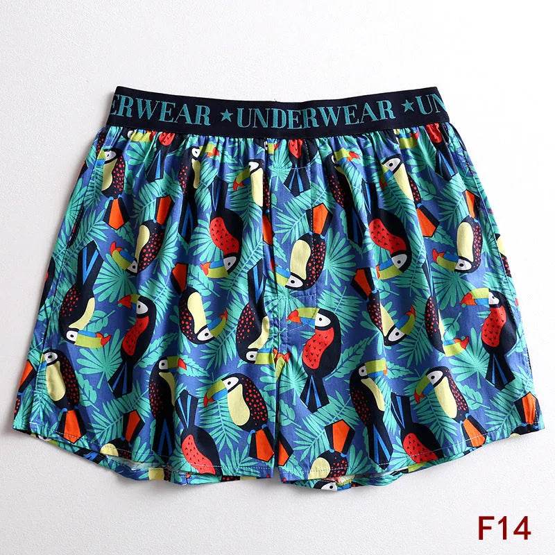 Cartoon Printed Cotton Men's Underwear Loose Boxer Short Breathable - EX-STOCK Canada