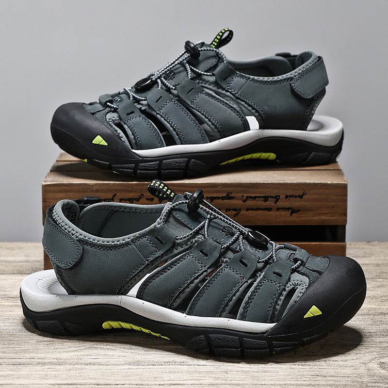 Top Layer Leather Plus Size Men's Beach Sandals  EX-STOCK CANADA