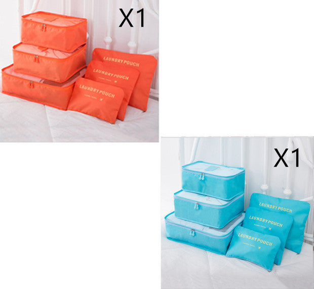 6 PCS Travel Storage Bag Set for Clothes Tidy Organizer EX-STOCK Canada