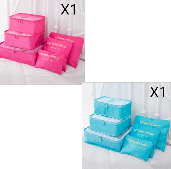 6 PCS Travel Storage Bag Set for Clothes Tidy Organizer EX-STOCK Canada