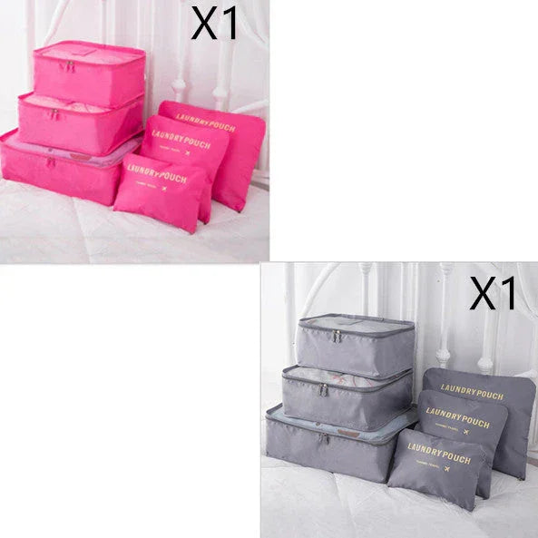 6 PCS Travel Storage Bag Set for Clothes Tidy Organizer EX-STOCK Canada