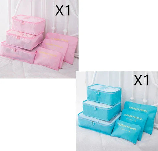 6 PCS Travel Storage Bag Set for Clothes Tidy Organizer EX-STOCK Canada