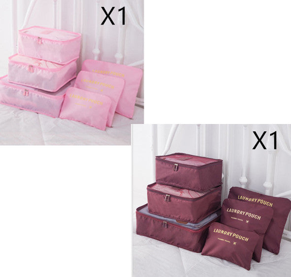 6 PCS Travel Storage Bag Set for Clothes Tidy Organizer EX-STOCK Canada