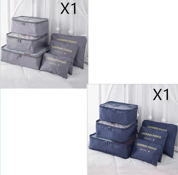 6 PCS Travel Storage Bag Set for Clothes Tidy Organizer EX-STOCK Canada