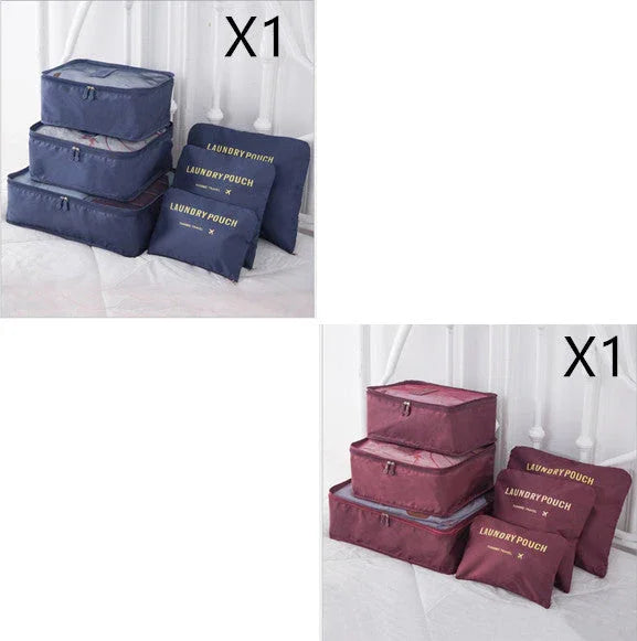 6 PCS Travel Storage Bag Set for Clothes Tidy Organizer EX-STOCK Canada