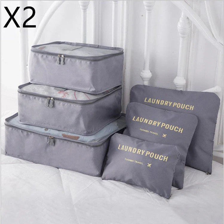 6 PCS Travel Storage Bag Set for Clothes Tidy Organizer EX-STOCK Canada