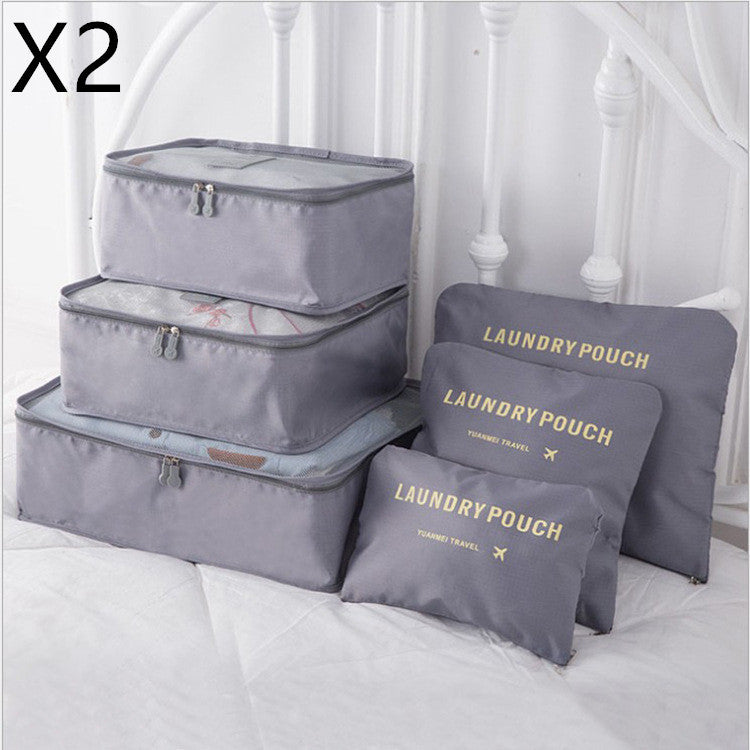 6 PCS Travel Storage Bag Set for Clothes Tidy Organizer EX-STOCK Canada