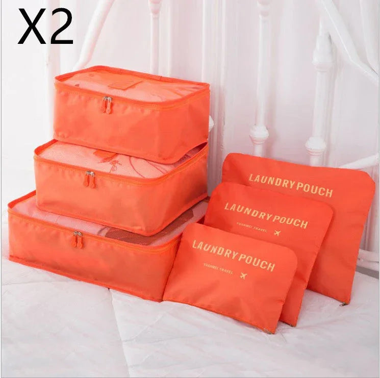 6 PCS Travel Storage Bag Set for Clothes Tidy Organizer EX-STOCK Canada